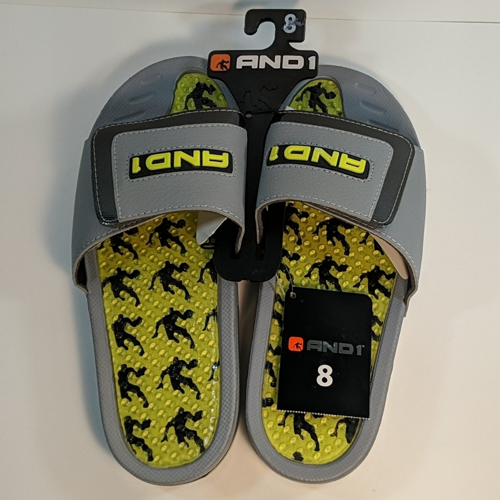 AND1 Men's Gel Sport Slide Sz 8 NWT